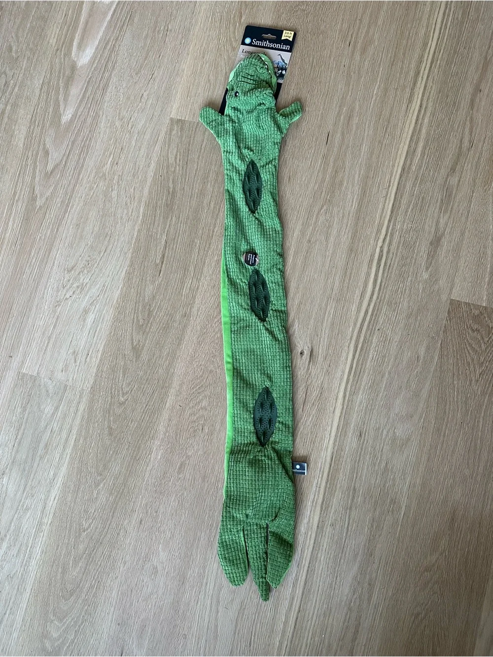 Green Plush alligator reptile Smithsonian Toy